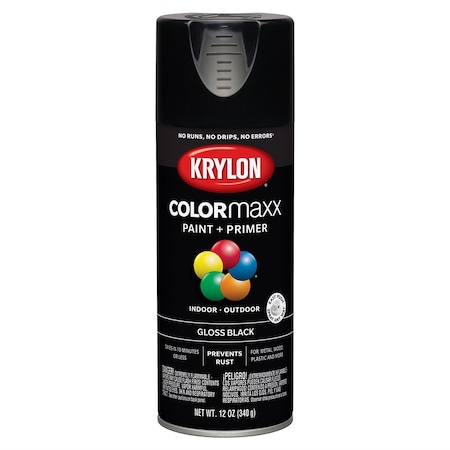 Krylon Gloss Black; 12 oz. Aerosol 5505